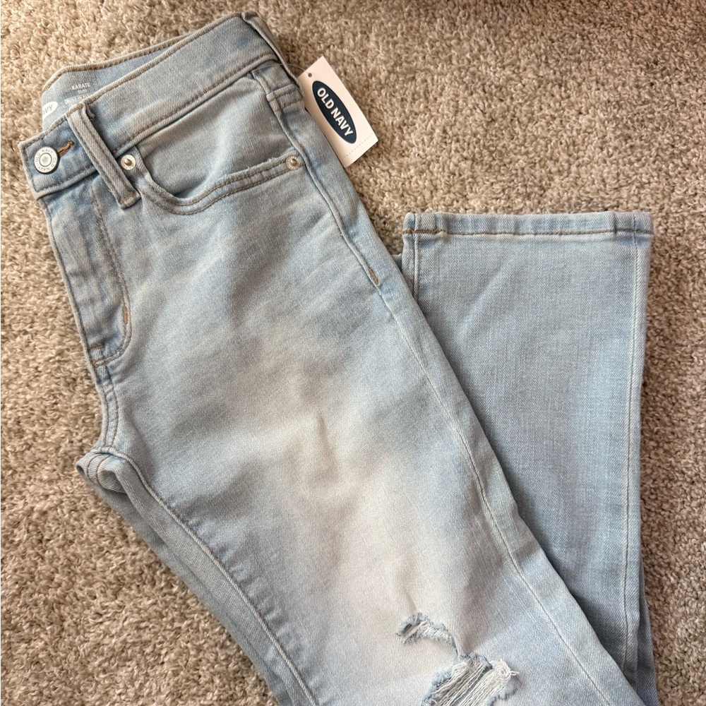 Old Navy Karate Slim Fit Distressed Adjustable Jeans